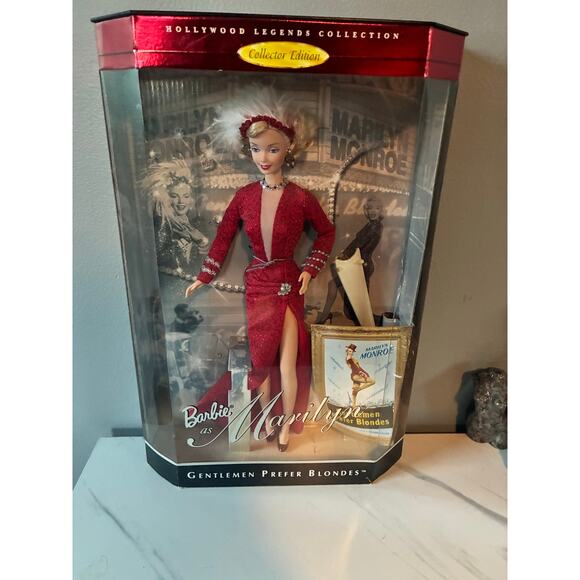 Barbie as Marilyn Monroe Gentlemen Prefer Blondes (Hollywood Legends Collection) - Picture 2 of 9